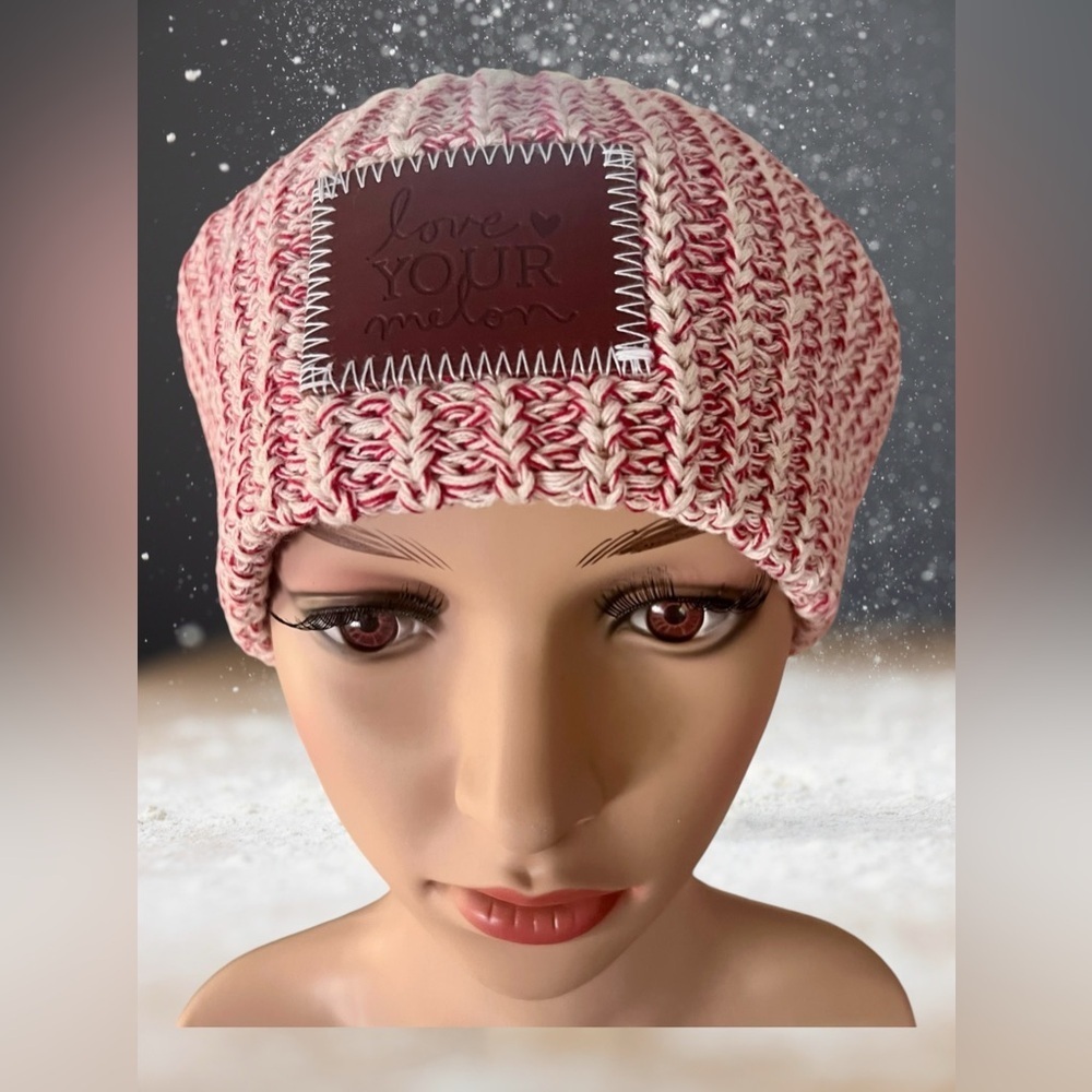 Love Your Melon Pink Speckled Slouch Beanie - Picture 8 of 11